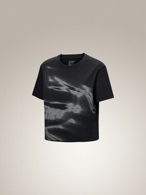 Arc'teryx Sunna Speed Bird Women’s Crop Top Black XS BNWT Graphic Tee